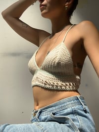 Image 3 of TOP CROCHET - Crème pistache