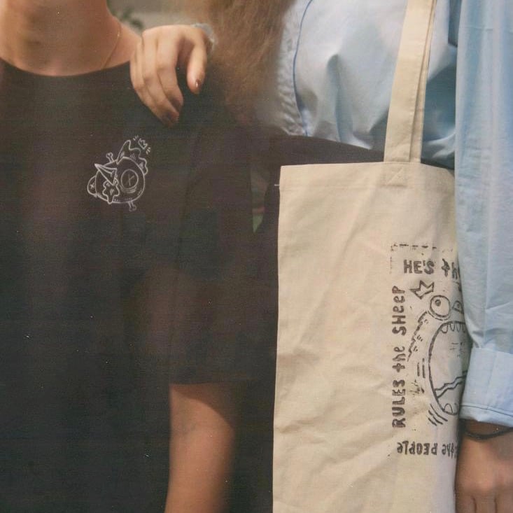 'MOUTH KING MANTRA' TOTE BAG