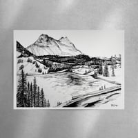 Image 1 of ‘Green Lakes View’ Illustration