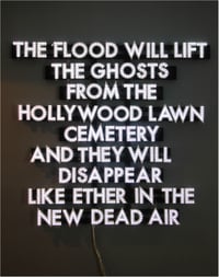 Image 5 of ROBERT MONTGOMERY ‘Oscar Night Poem (The Flood)’*, 2013