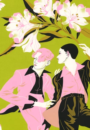 'Pégase & Coriolan' Silkscreen Print