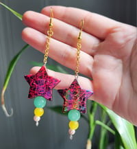 Image 1 of Neon Star Earrings