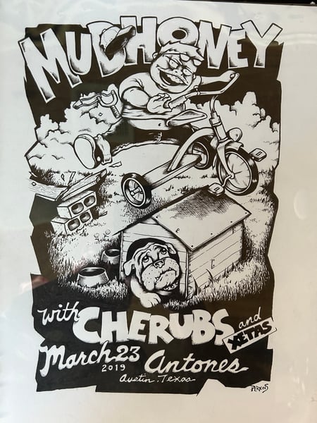 Image of Mudhoney, Cherubs, Xetas original ink