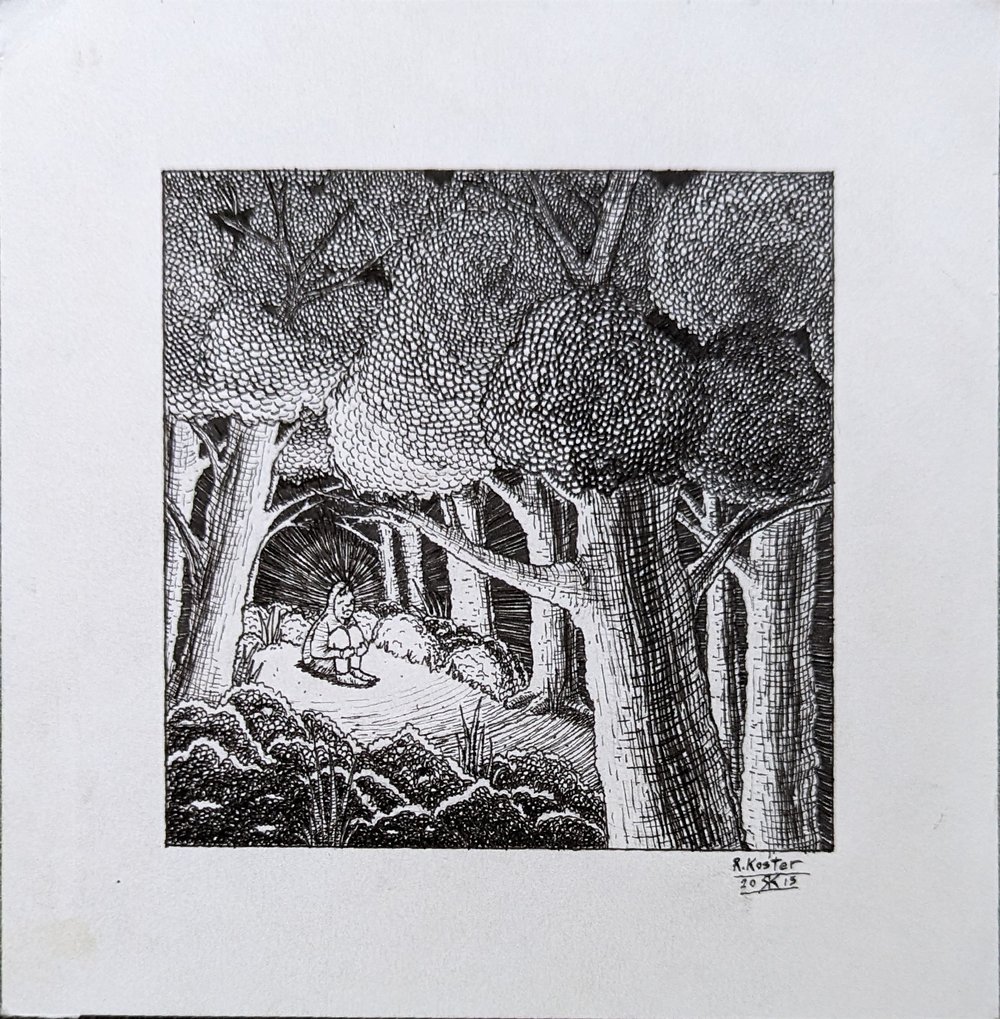 'Dark Forest' - Original Drawing 