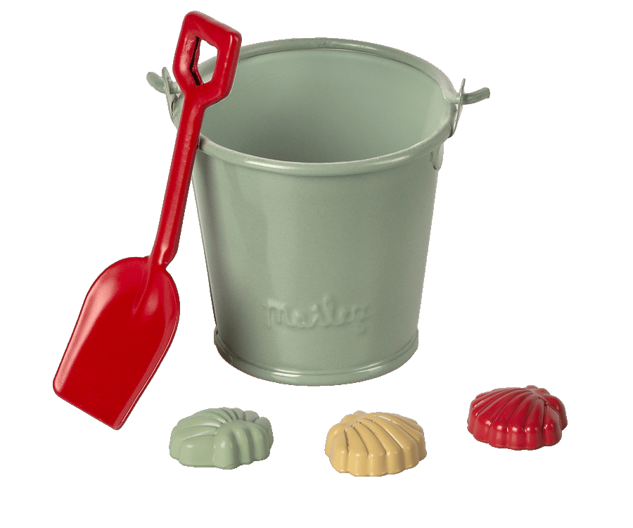 Image of Juego de playa: pala, cubo y moldes de conchas