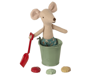 Image of Juego de playa: pala, cubo y moldes de conchas