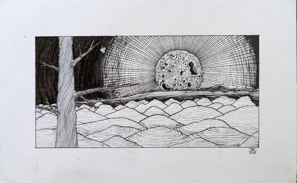 'Radiant Luna' - Original Drawing 