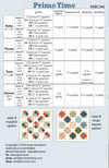 Prime Time quilt pattern - PAPER pattern