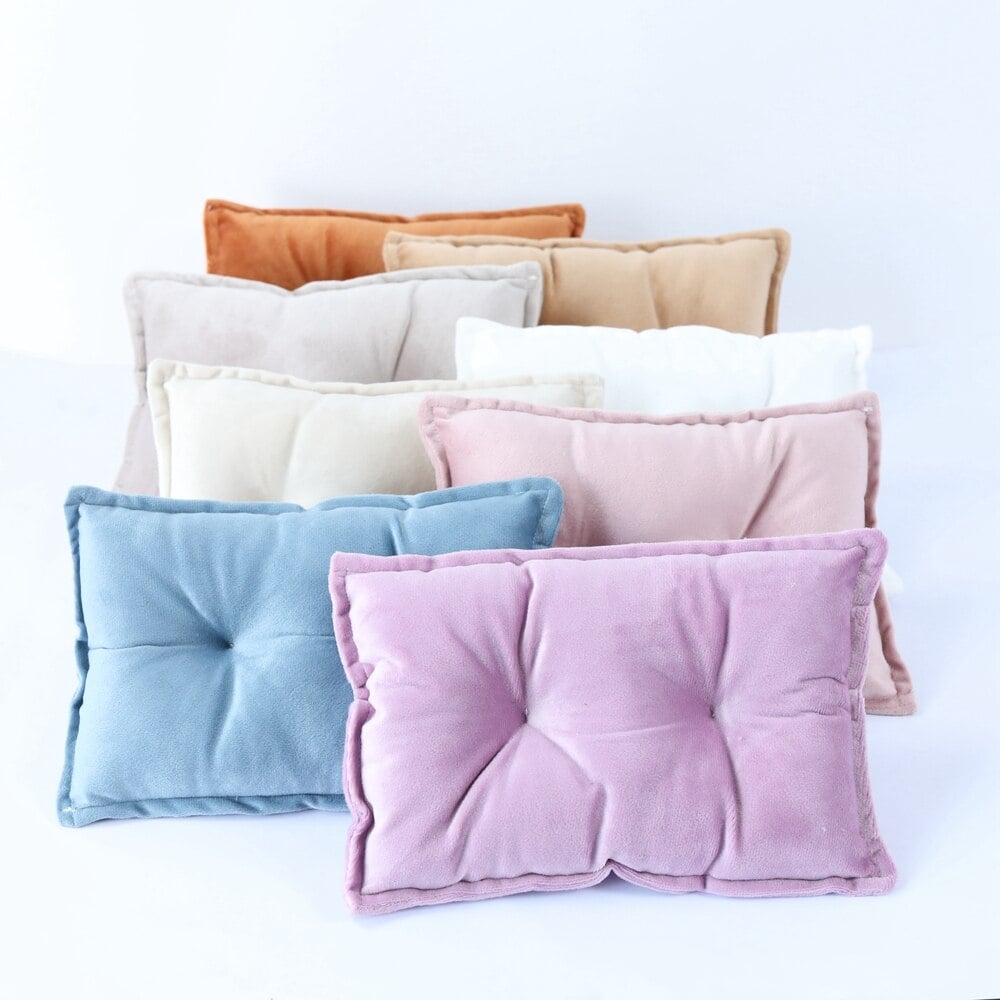 Image of Tufted velvet mini pillow