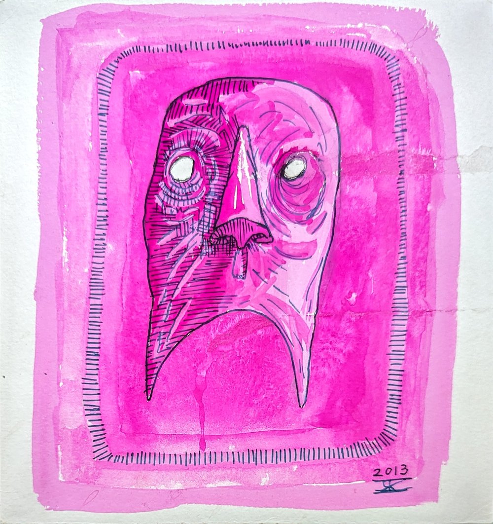 'Calming Mask' - Original Artwork 