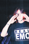 limited edition 'REAL EMO' t-shirt.