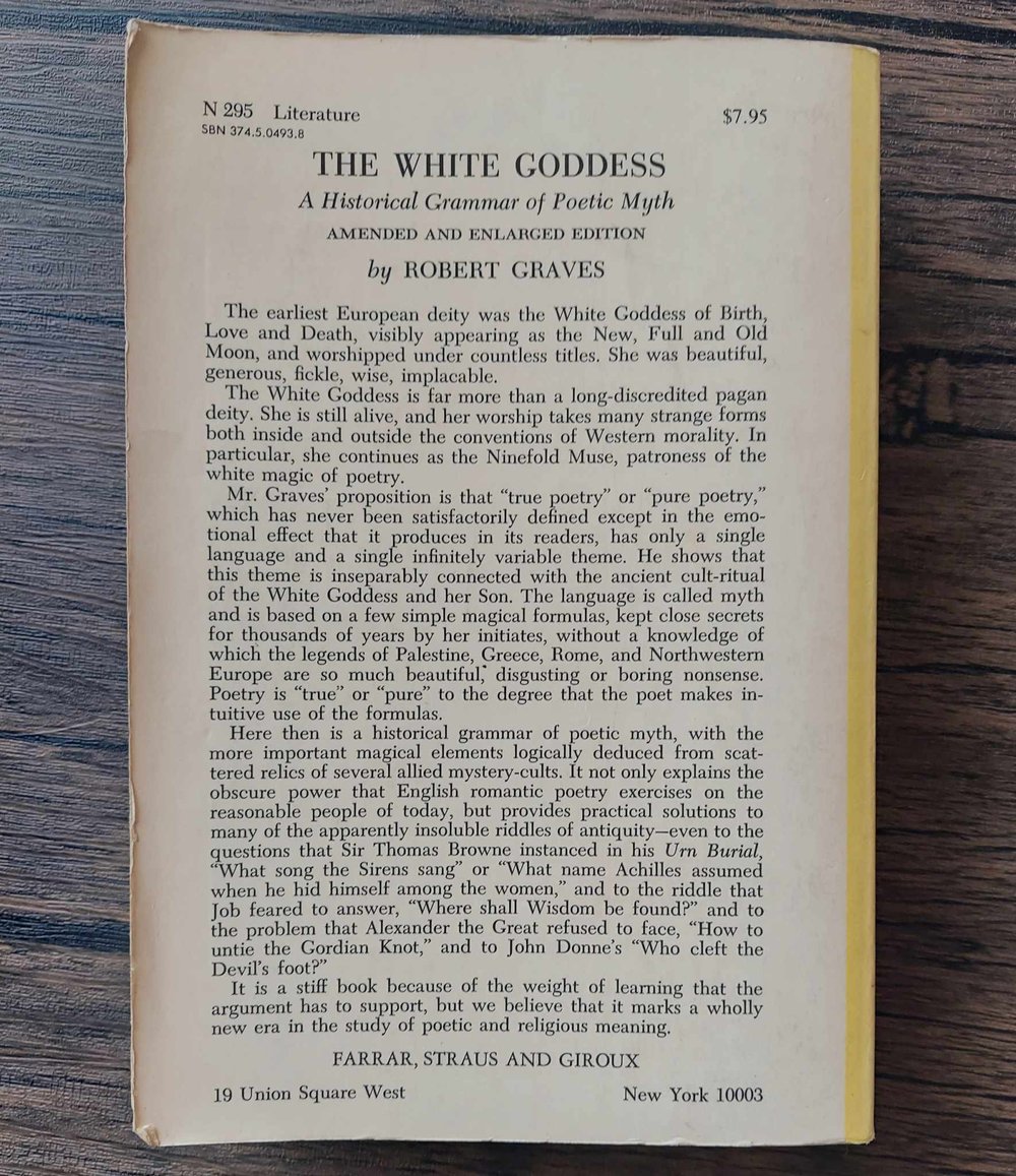 The White Goddess, by Robert Graves