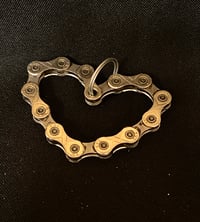 Image 2 of Bicycle Chain Heart Key Chain