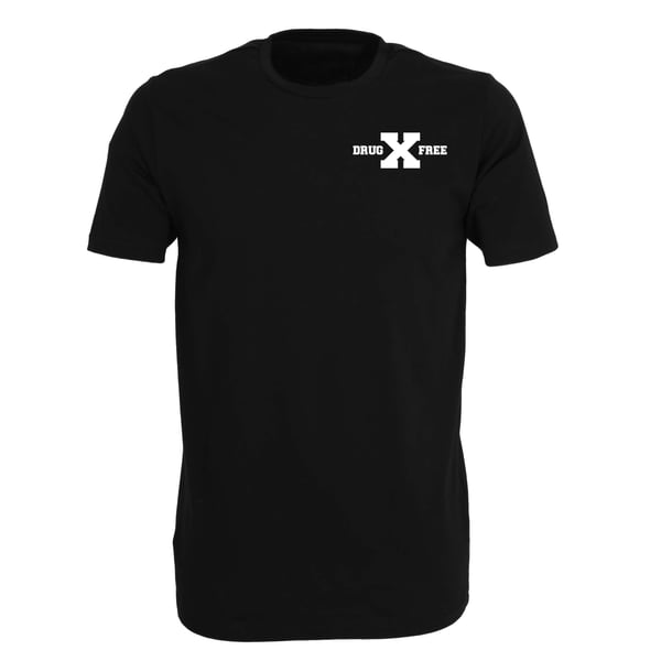Image of "DRUG X FREE" | T-Shirt | DIY | bio | organic | sxe | XxX | drugfree | straight edge | black