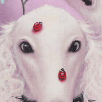 Image 3 of “Coping” original painting on 8x10 inch canvas (ON SALE: Was $420)