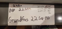 Image 5 of Grundfos 3" SQ-190 / 1Hp 22GPM Irrigation Pump