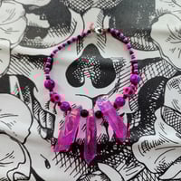 Image 1 of Hot Pink Skulls and Crystals