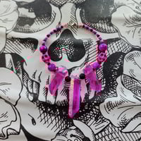 Image 2 of Hot Pink Skulls and Crystals
