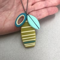 Image 2 of NEW stripe cluster pendant