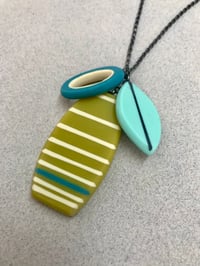 Image 1 of NEW stripe cluster pendant