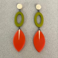 Image 1 of NEW long drop leaf earrings 