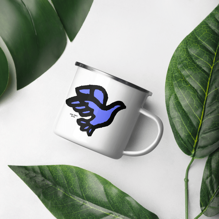 PEACE Enamel Mug Image 2