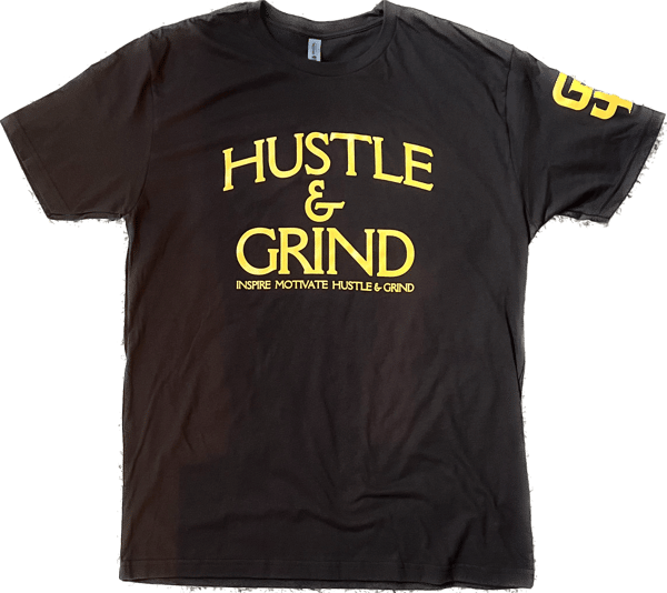 Image of Hustle & Grind Padres Edition Tee Brown & Gold 