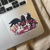 Image 2 of Eat the Rich Crows - Sticker