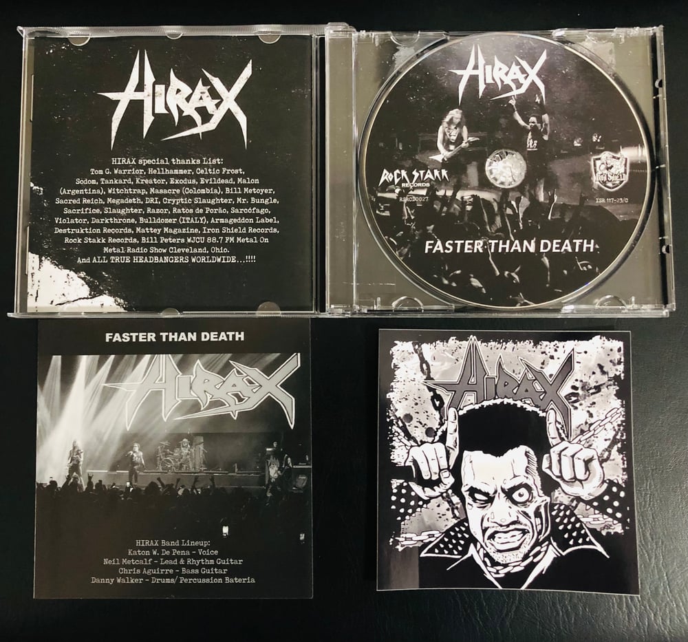 HIRAX "Faster Than Death" 9 Song Rehearsal Demo German/Japan Import CD 2023