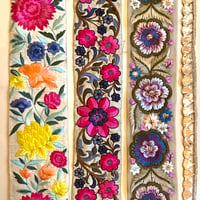 Image 1 of Silk Embroidered Ribbon  and Trim Page 9