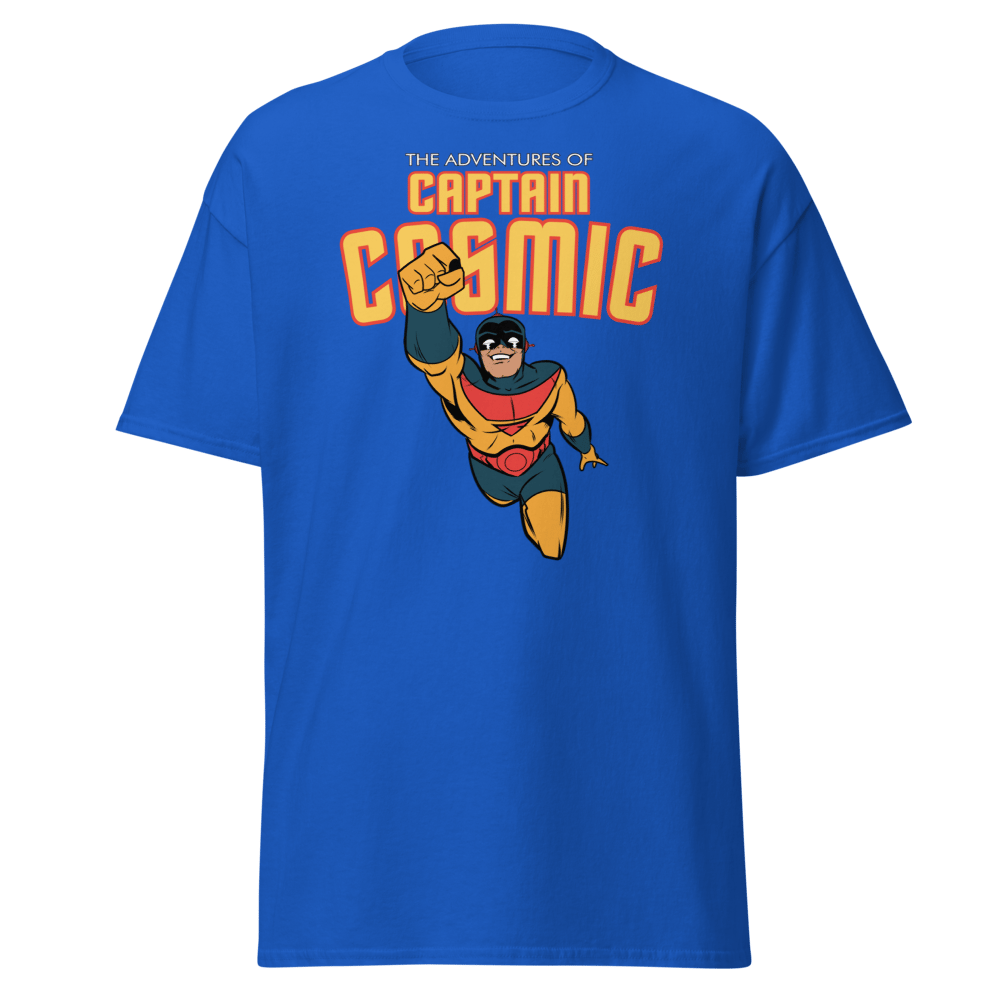 Captain Cosmic Men's classic t-shirt (Flying Figure)