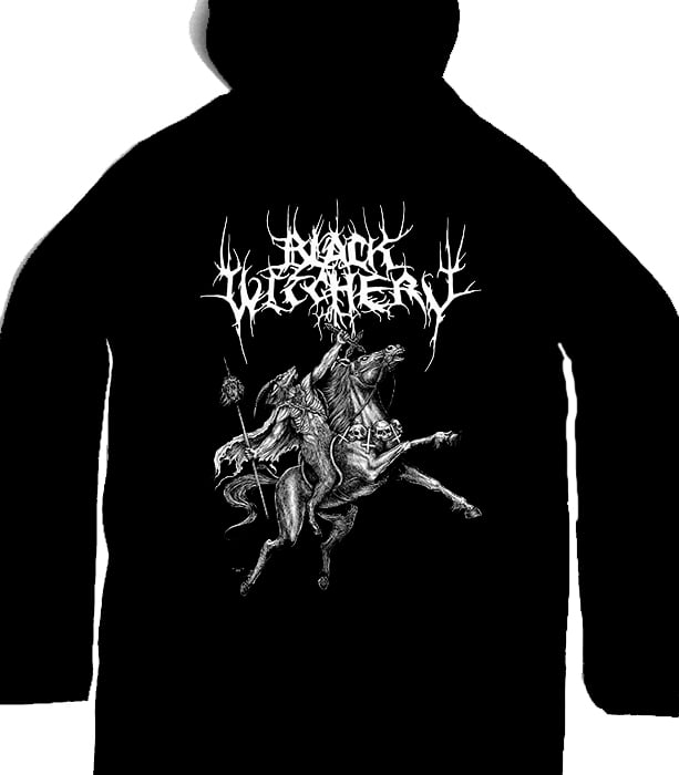 Image of Black Witchery Hooded Shirt 