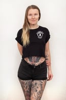 Image 2 of "STRAIGHT EDGE FEMINIST" | Crop Top | DIY | bio | organic | sxe | XxX | drugfree | straight edge