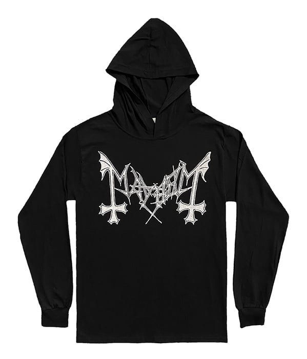 Image of Mayhem  Hooded Long Sleeve Hoodie T Shirt