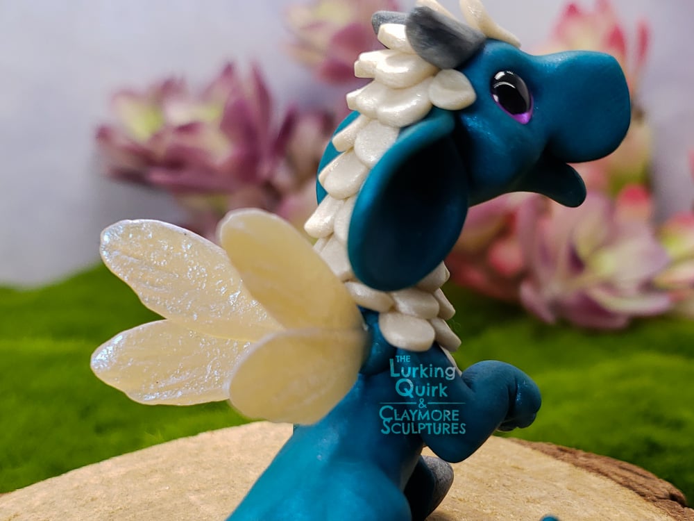 Blue Fairy Chimera- Polymer Clay Sculpture