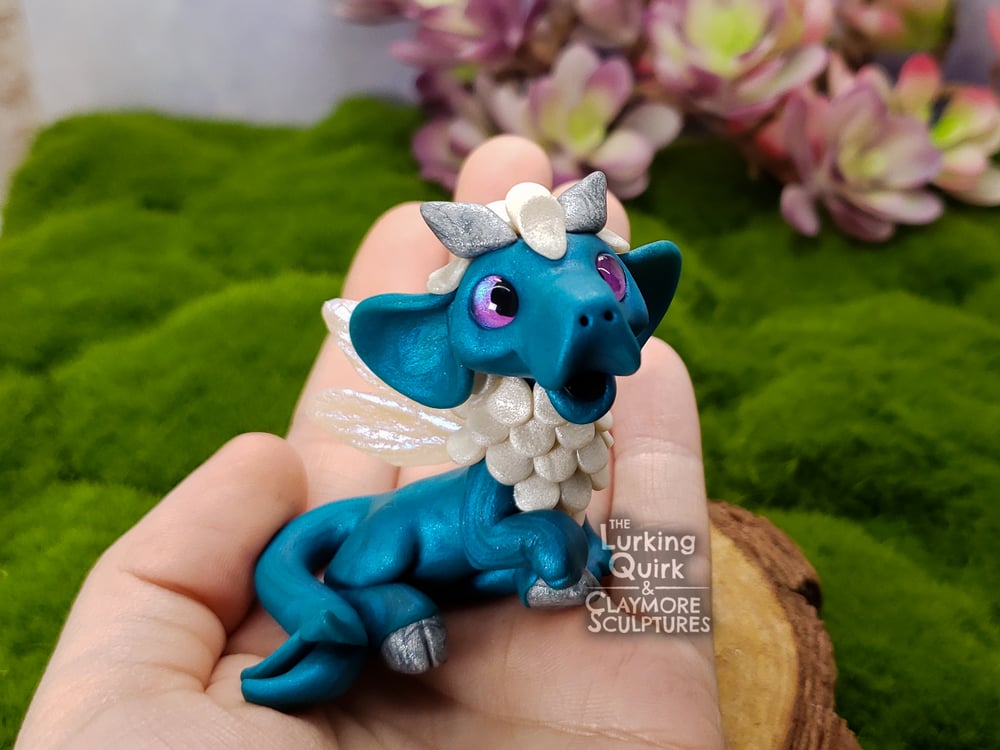 Blue Fairy Chimera- Polymer Clay Sculpture