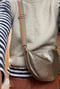 Image of Cormac metallic Half Moon bag