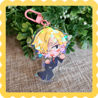 Image 1 of sanji ✨ holographic acrylic charm