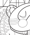  "Joyful Colors : The wonderous world of mightypigeon" coloring book