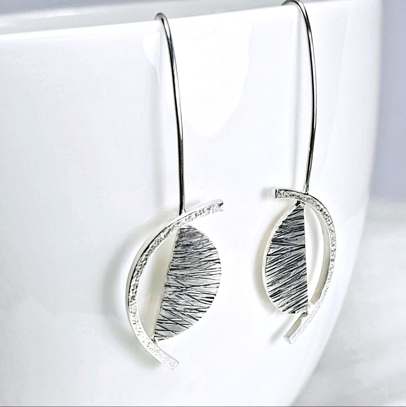 Contemporary sterling clearance silver earrings