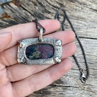 Image 3 of Ruby Zoisite Pendant and Chain