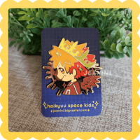 Image 1 of hinata space kid ✨ enamel pin (originally $15)