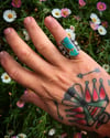 WL&A Handmade Ingot Medicine Ring - High Grade Royston - Size 8 