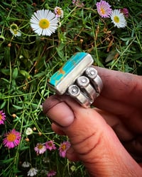 Image 5 of WL&A Handmade Ingot Medicine Ring - High Grade Royston - Size 8 