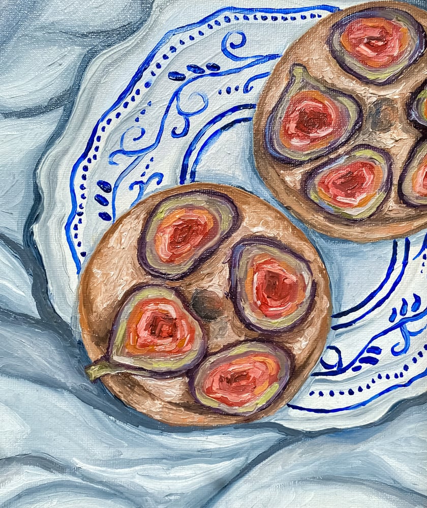 Image of 'Fig bagels' print 