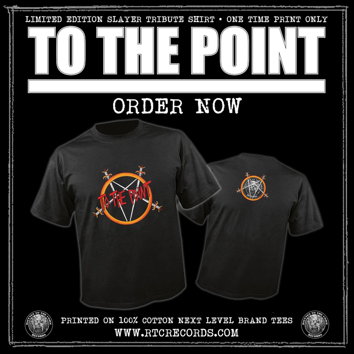 Image of To The Point "Slayer Tribute" T-Shirt