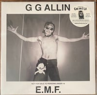 Image 1 of G.G. ALLIN - "E.M.F." LP (ltd Black & Blue Vinyl)