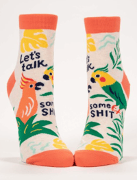 Image 1 of Let's Talk Some Shit Ankle Socks