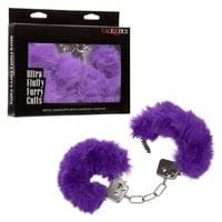 Image 3 of Ultra Fluffy Furry Cuffs - White-Pink-Purple-Black-Red