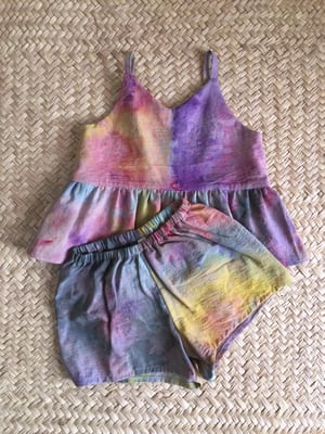 Image of Ice Dyed Summer Set - Wildflower 6/7 years